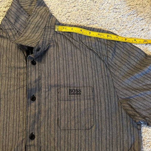 Hugo Boss - Button Up Striped Shirt - Size XL - Picture 11 of 12